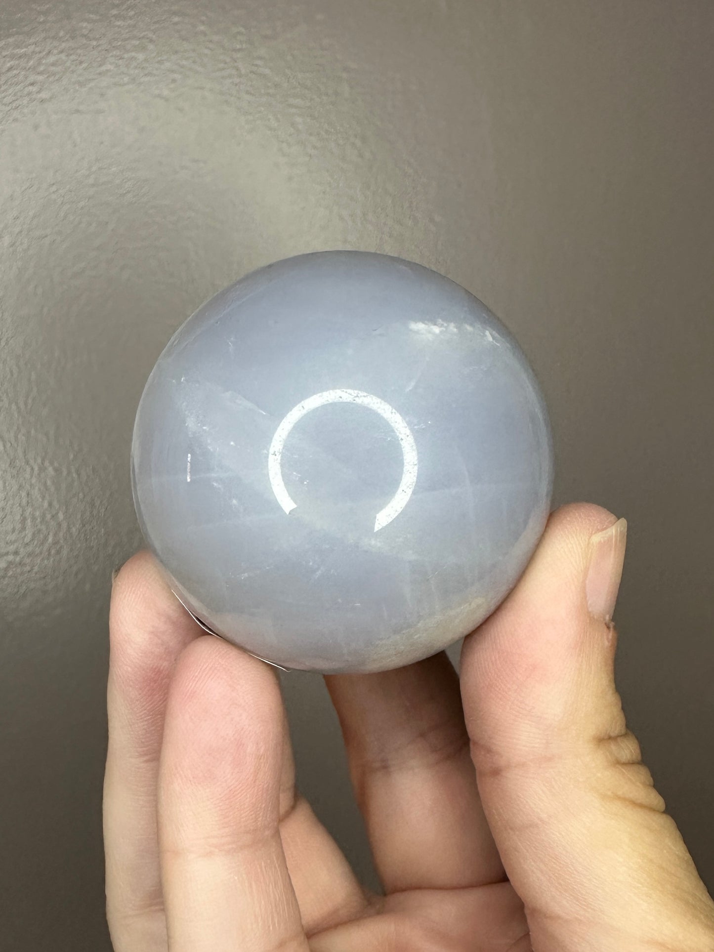 Blue Rose Quartz Crystal Big Sphere (includes complementary stand)