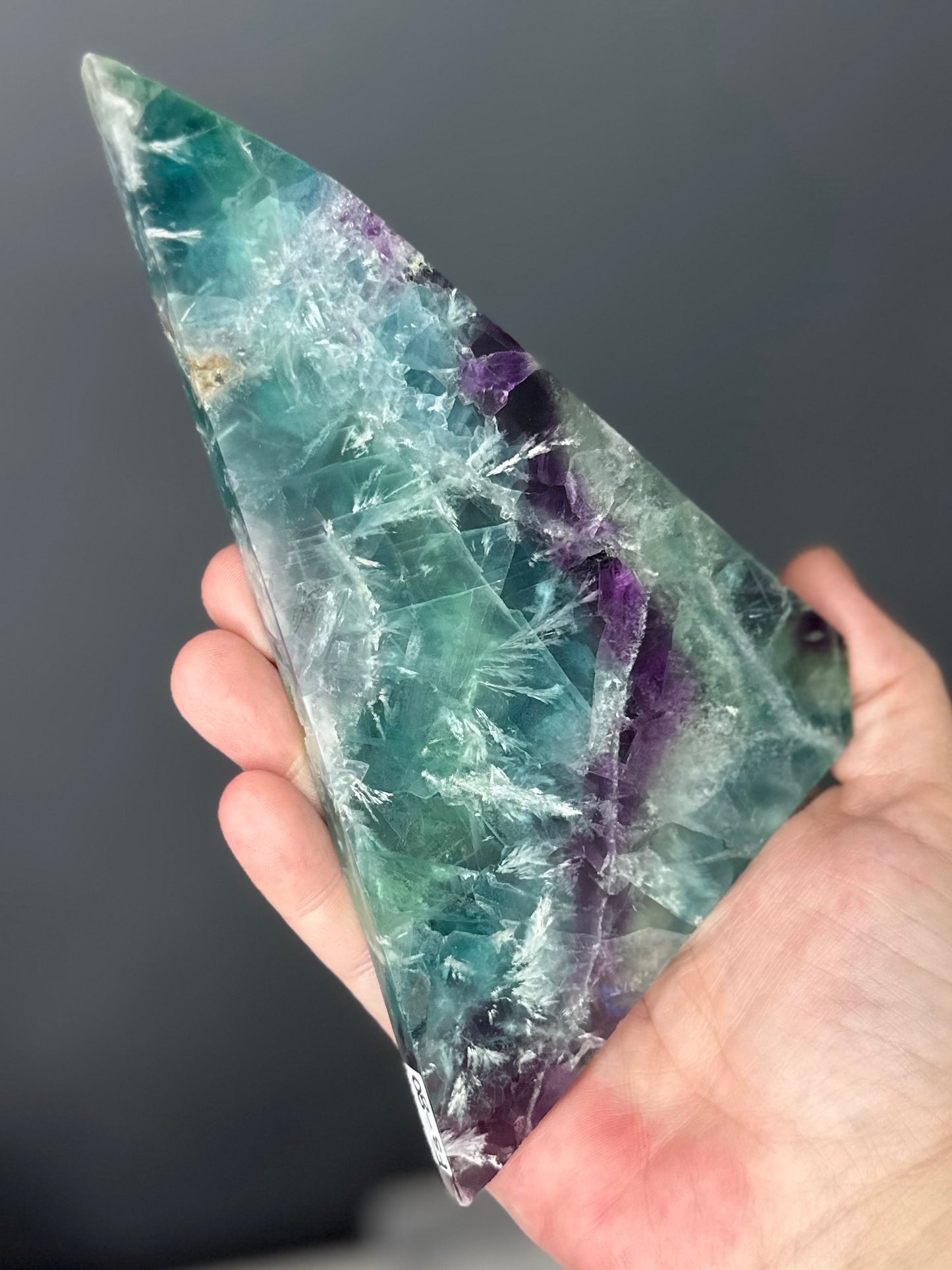 Feathered Fluorite Self Stand Slab