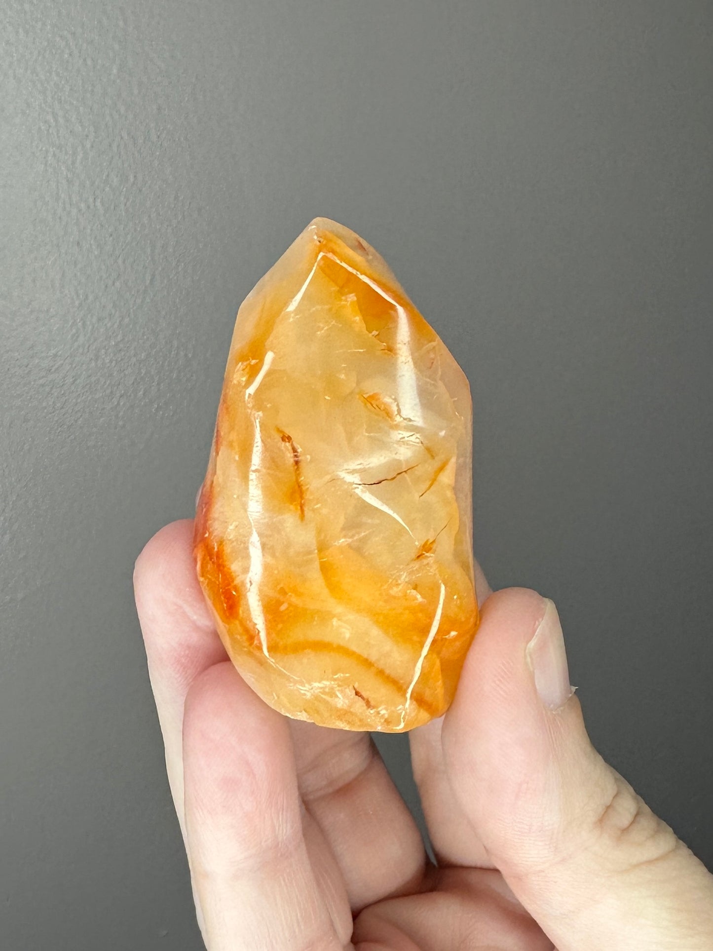 Carnelian Crystal Flame - B