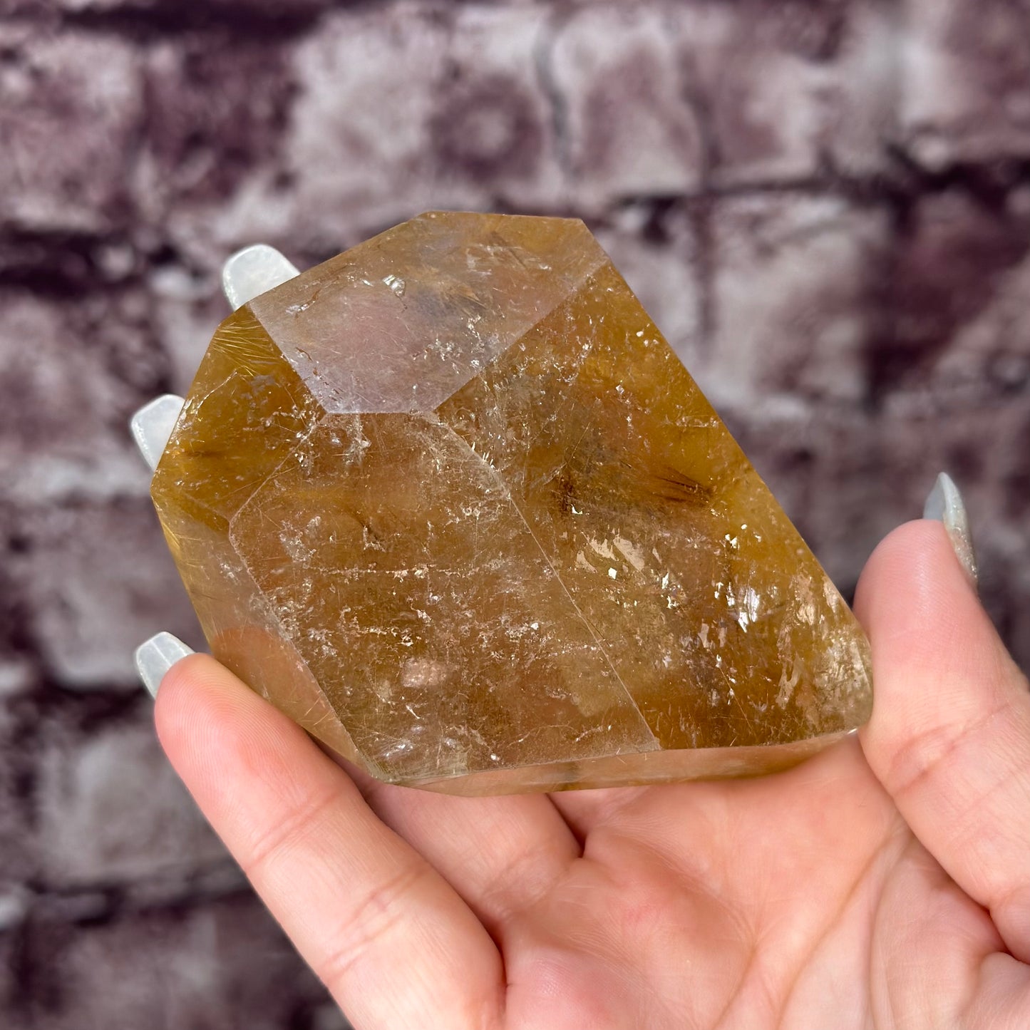 Golden Rutile Smokey Quartz 85