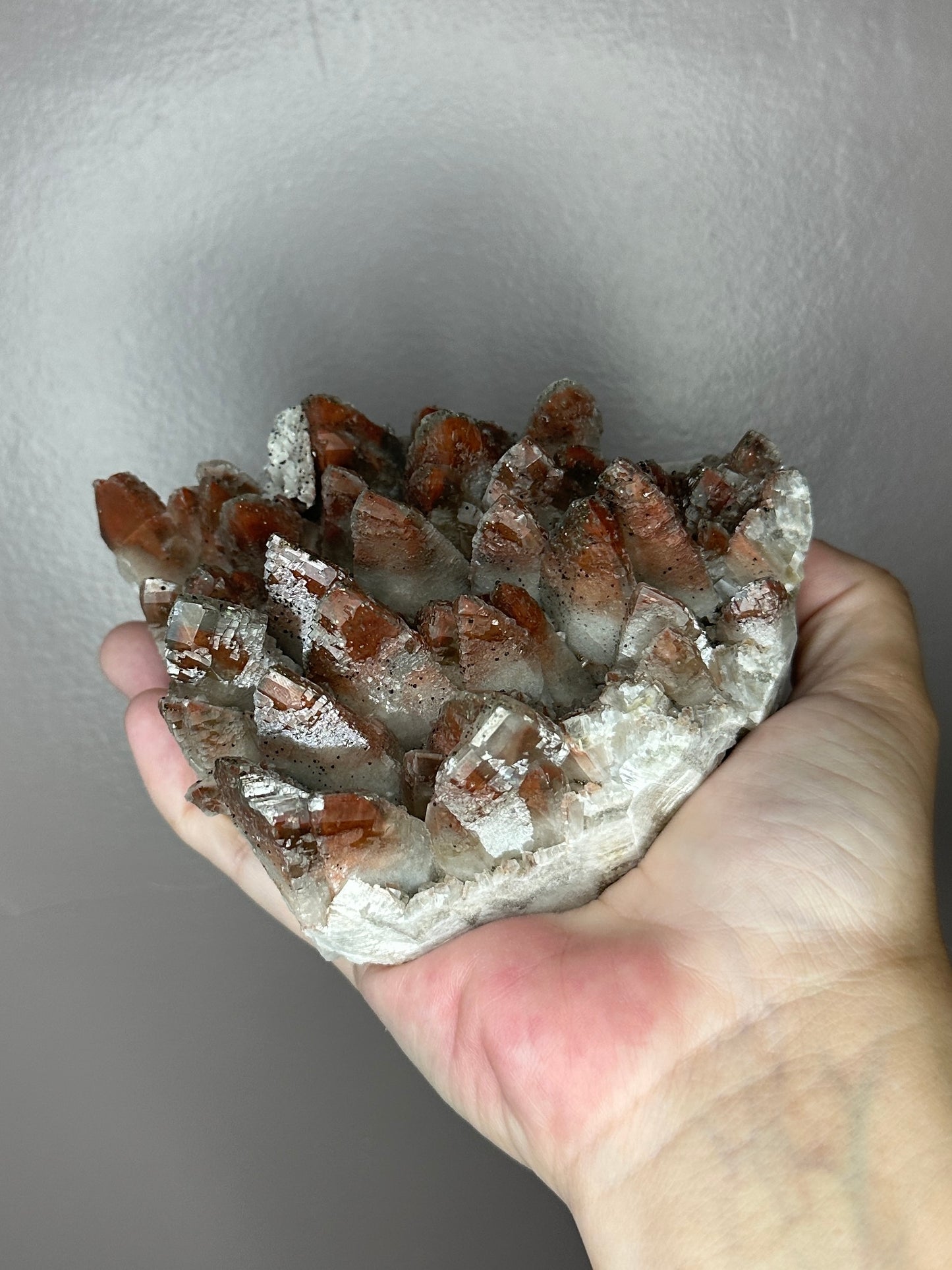 High Quality Red Phantom Calcite from Hubei