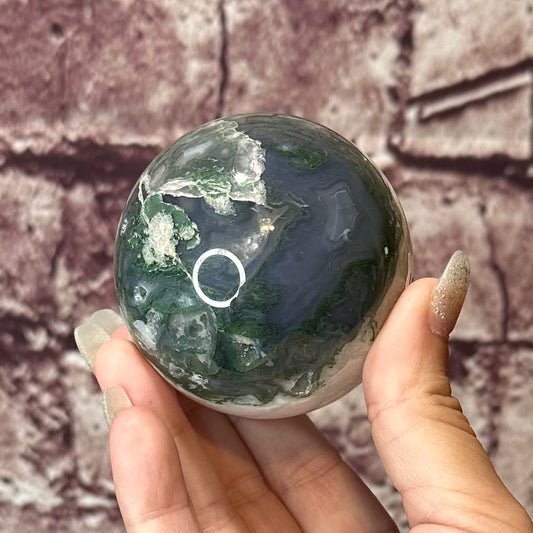 Moss Agate Sphere 30