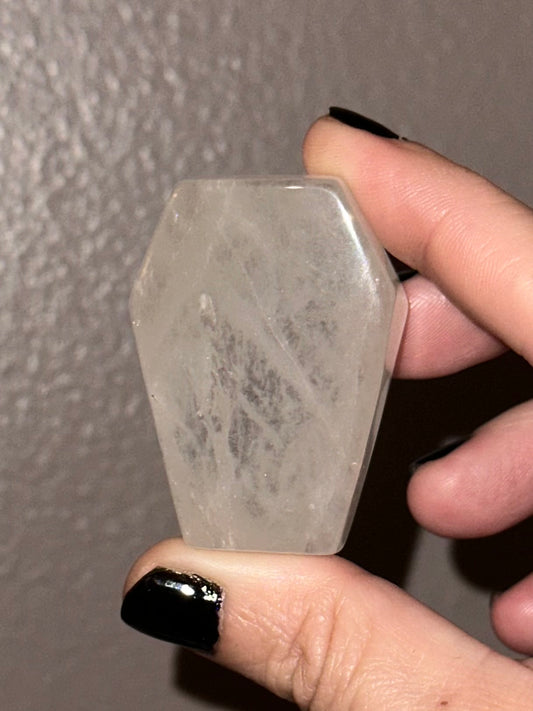 Clear Quartz Cuffin Crystal Carving