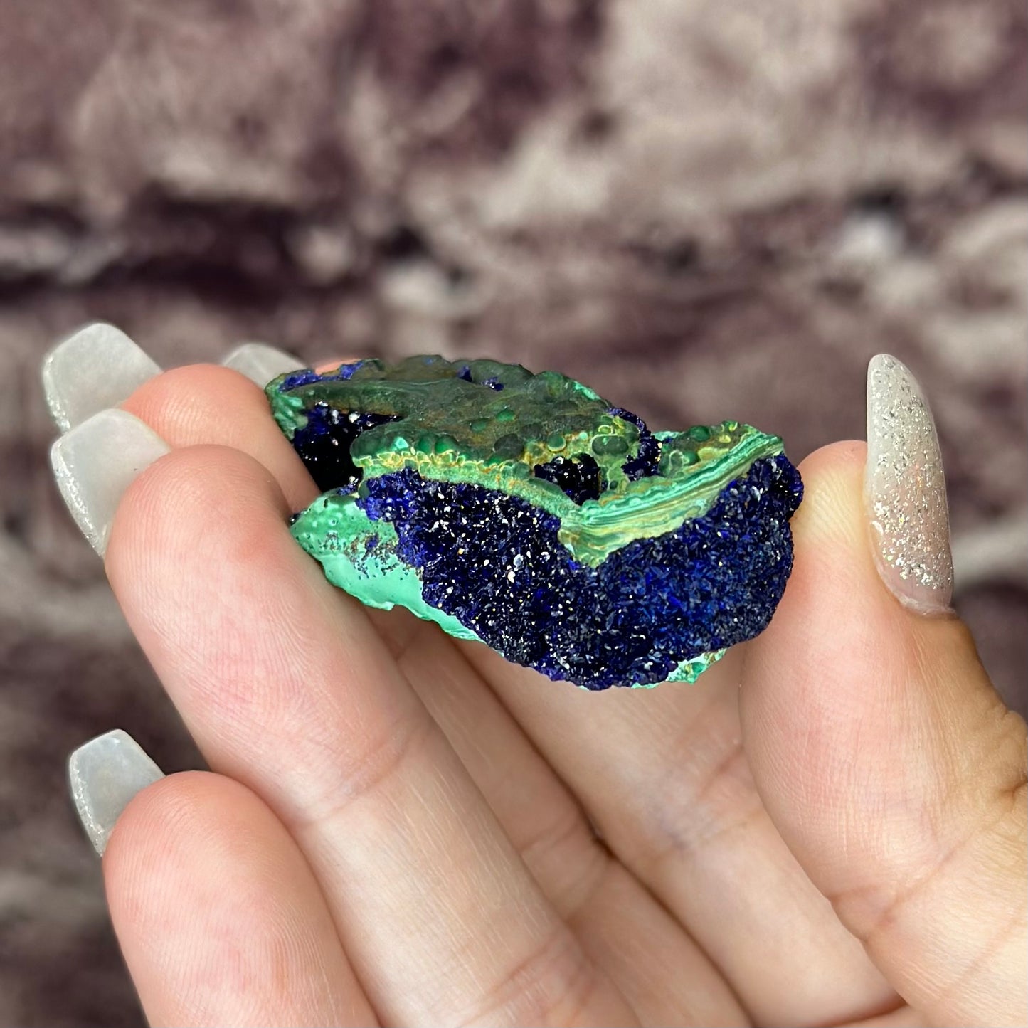 High Quality Azurite on Malachite matrix