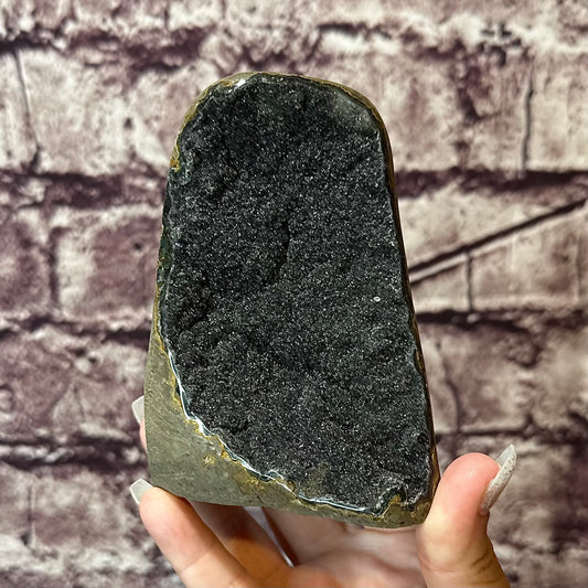 Deep Black Amethyst CutBase