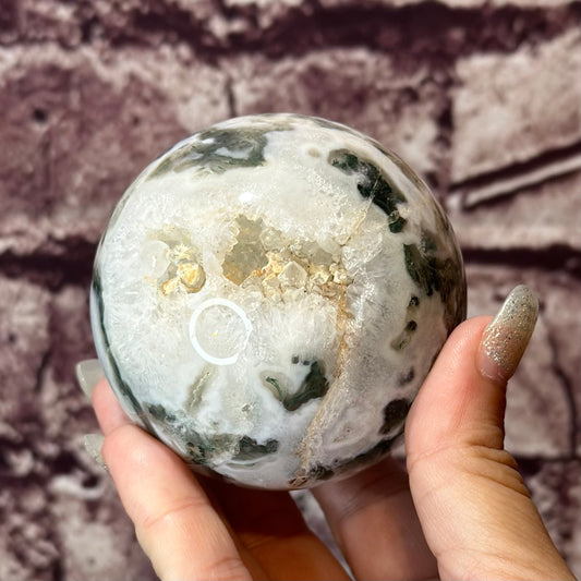 Moss Agate Sphere 62