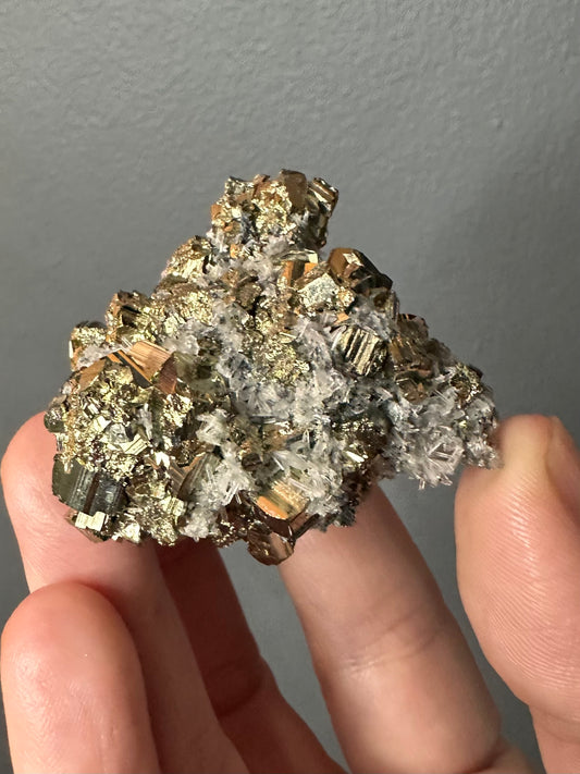 Pyrite / Clear Quartz / Sphalerite Cluster