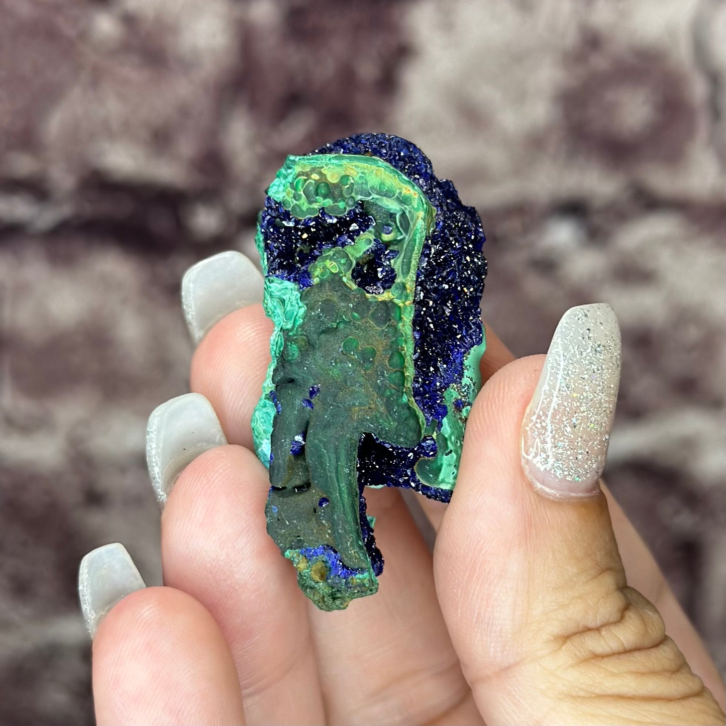 High Quality Azurite on Malachite matrix