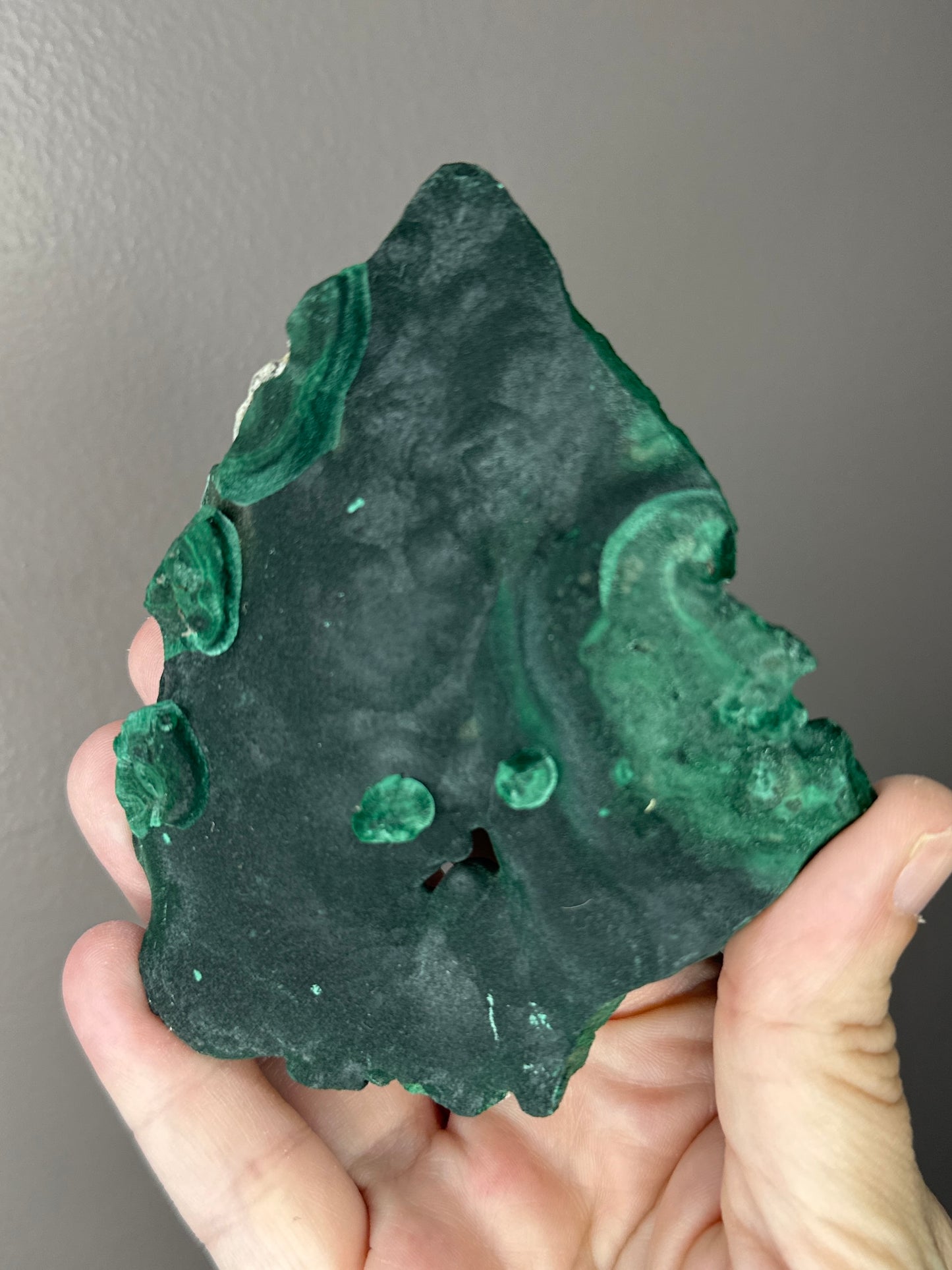 Velvet Botryoidal Malachite with Banding ( C )