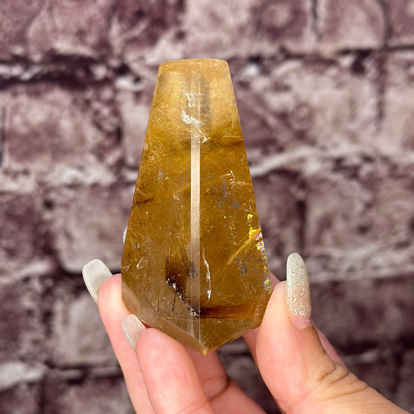 Golden Rutile Smokey Quartz 62