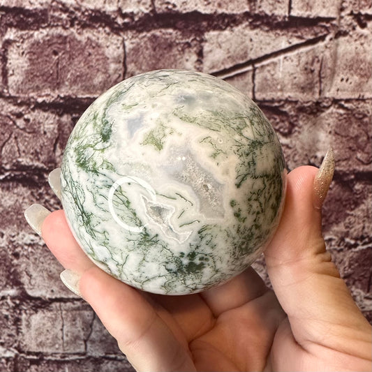 Moss Agate Sphere 38