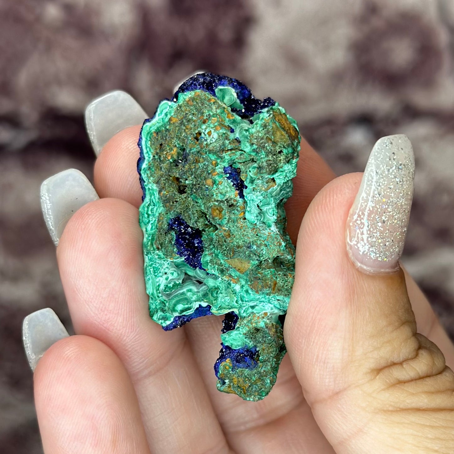 High Quality Azurite on Malachite matrix