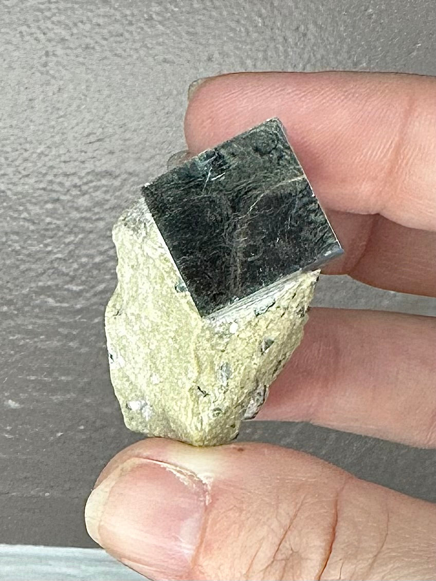 Cubic pyrite on matrix - A