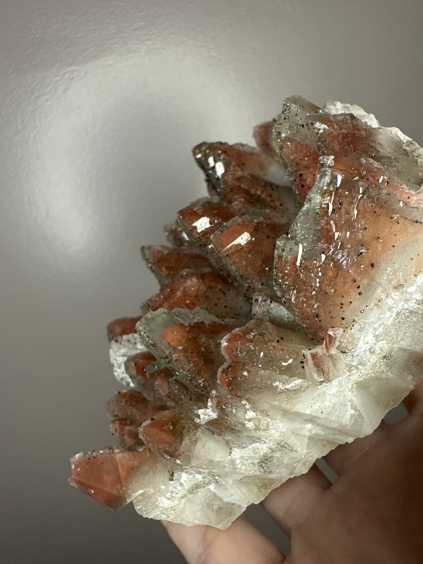 High Quality Red Phantom Calcite from Hubei