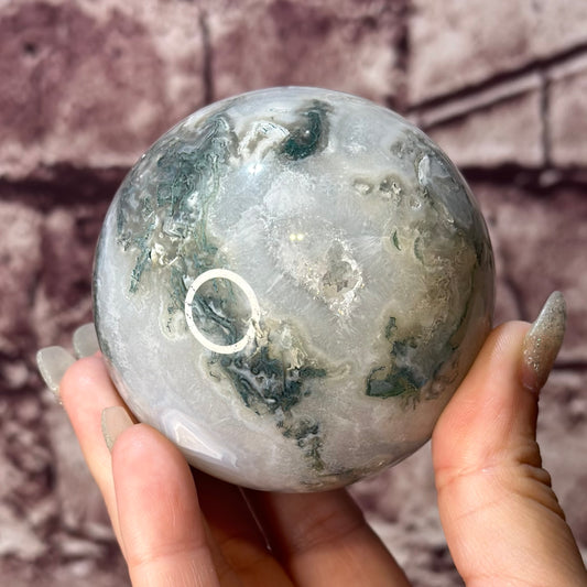 Moss Agate Sphere 58