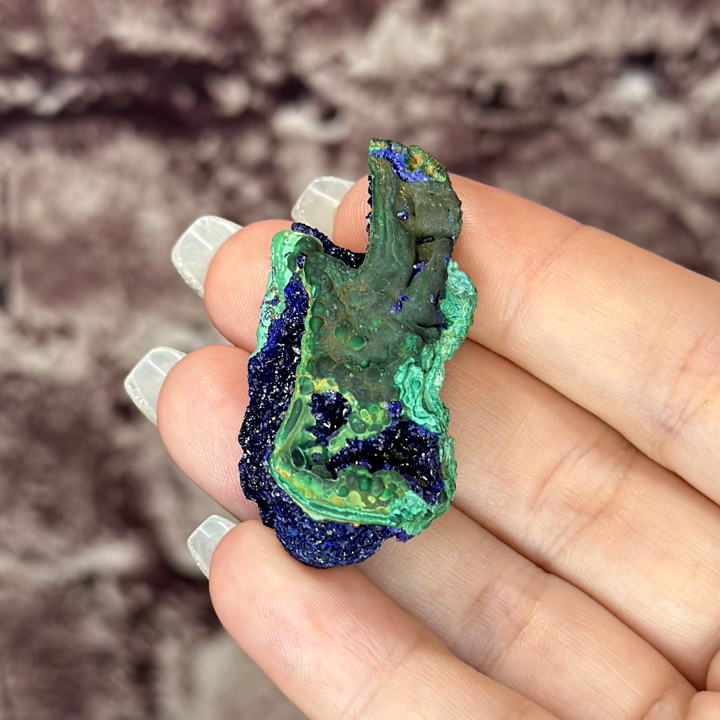 High Quality Azurite on Malachite matrix